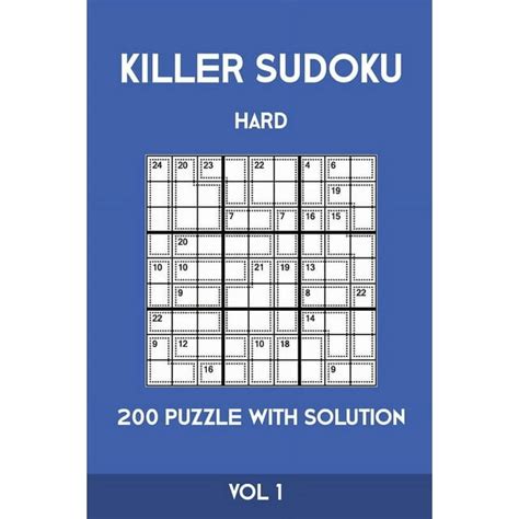 Killer Sudoku Hard 200 Puzzle With Solution Vol 1 Advanced Puzzle Book