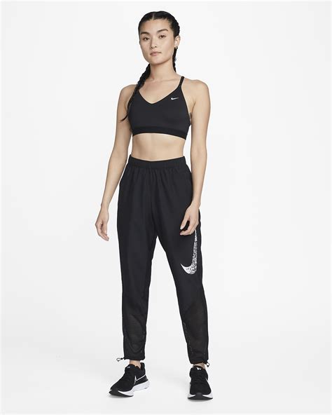 Nike Dri Fit Swoosh Run Womens Mid Rise Running Trousers Nike Id