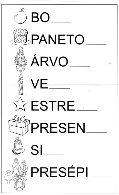 Os Símbolos Do Natal Hora De Colorir Atividades Escolares