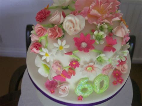 Floral Birthday Cake - CakeCentral.com