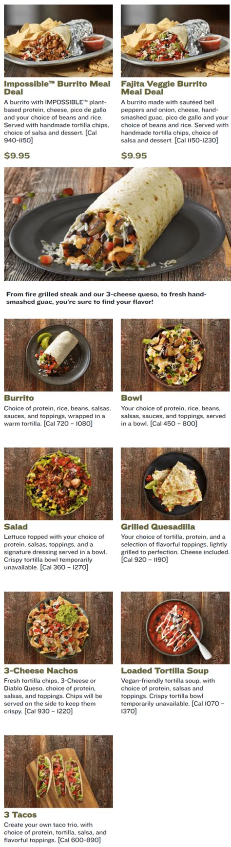 QDOBA Menu and Specials