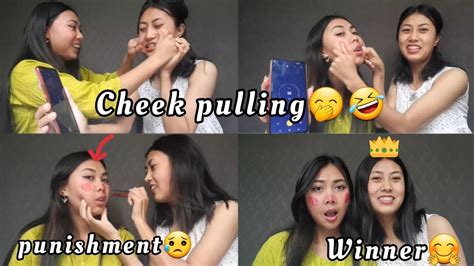 Cheek Pulling Challenge W Sister Tamangsrijana Youtube