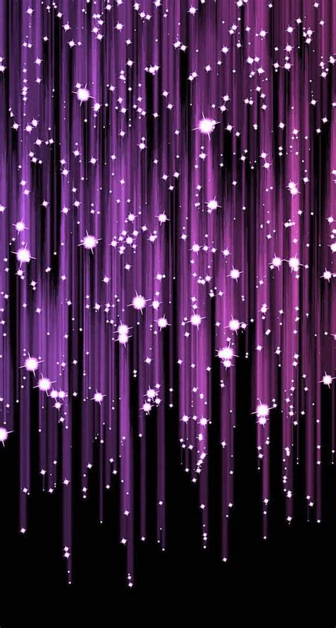 Purple and Black Glitter Phone Wallpaper