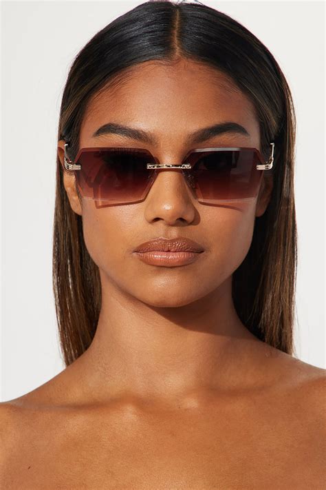 Looking Forward To It Sunglasses Brown Fashion Nova Sunglasses