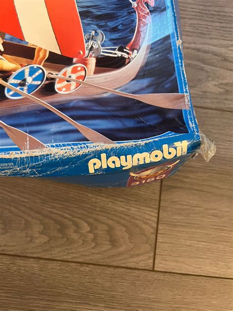 Playmobil Viking Longboat Ship With 8 Viking Warrior Figures