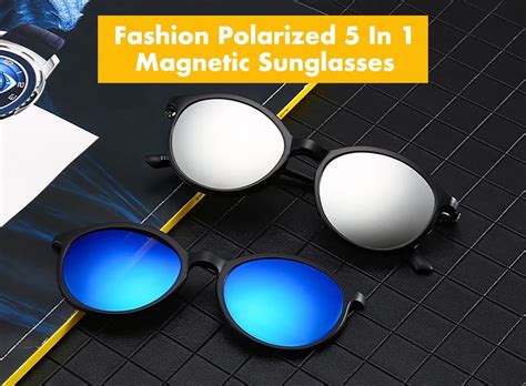 Polarized 5 In 1 Magnetic Sunglasses