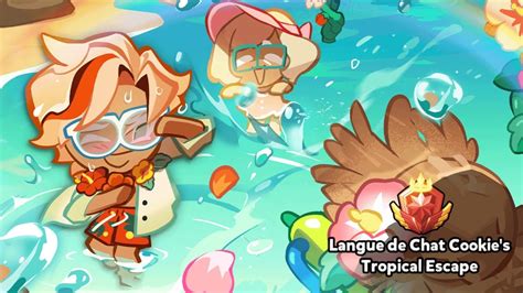 Costume Showcase Langue De Chat Cookie S Tropical Escape [cookie Run Ovenbreak] Youtube