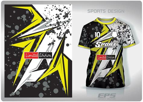 Vector Sports Shirt Background Image Lime Green Lightning Stained Grey Pattern Design