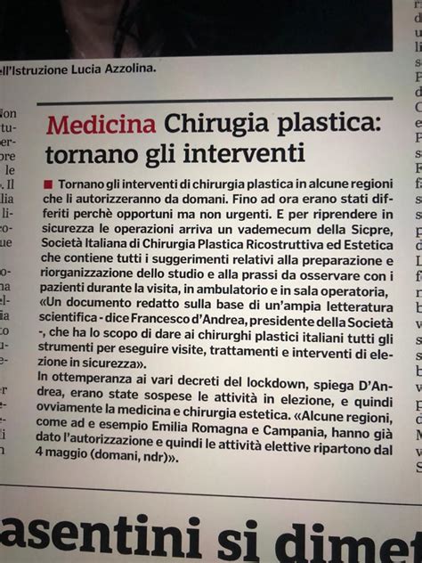 Chirurgia Plastica Tornano Gli Interventi Gazzetta Di Modena Sicpre