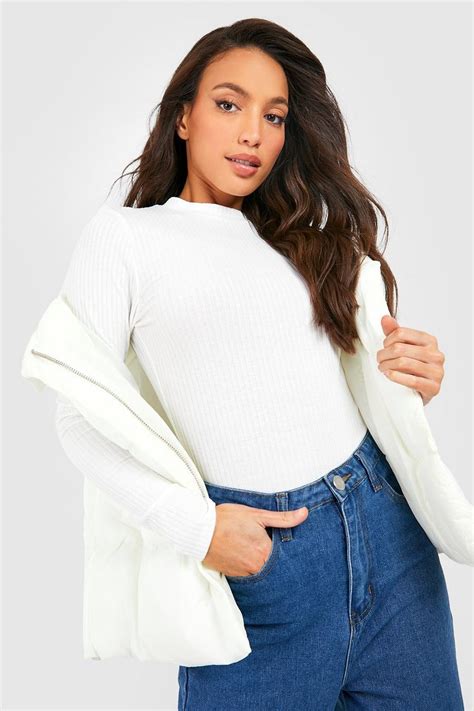 Tall Crew Neck Soft Rib Longsleeve Top Boohoo Uk