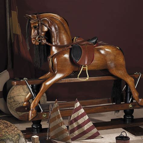 Wooden Victorian Era Rocking Horse - Equine Luxuries