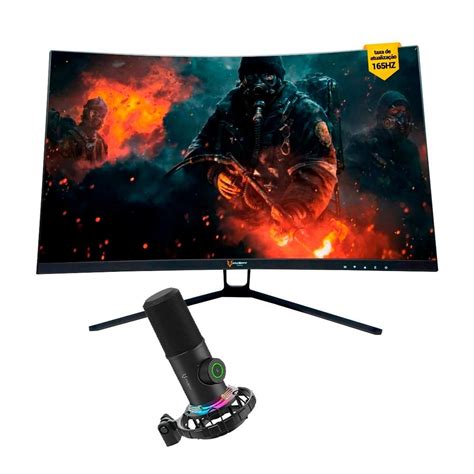 Monitor Gamer Curvo HQ 24 LED RGB Full HD 75 Hz 1ms HDMI VGA