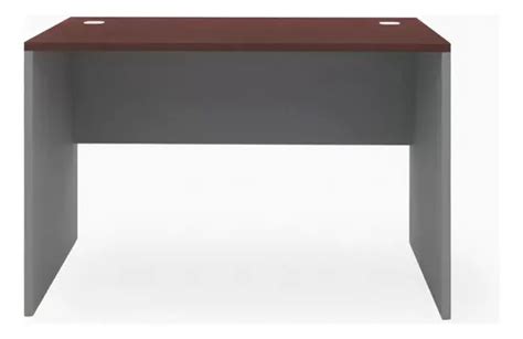 Mesa Oficina Escritorio Melamina X Form Color Wengu Gris Cuotas