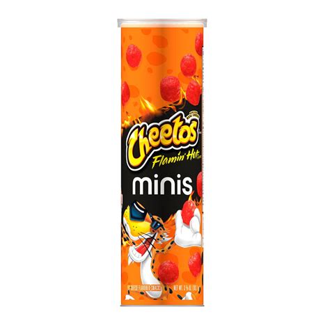 Cheetos Minis Flamin Hot Cheese Flavored Canister 3 625 Oz Walmart