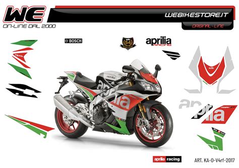 Kit Adesivi Originali Replica Aprilia RSV4 RF