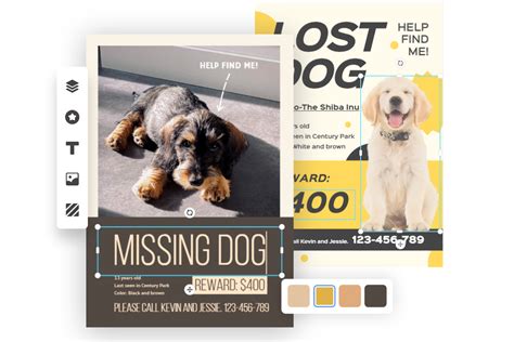 Custom Lost Dog Flyer Templates with Free Flyer Maker | Fotor