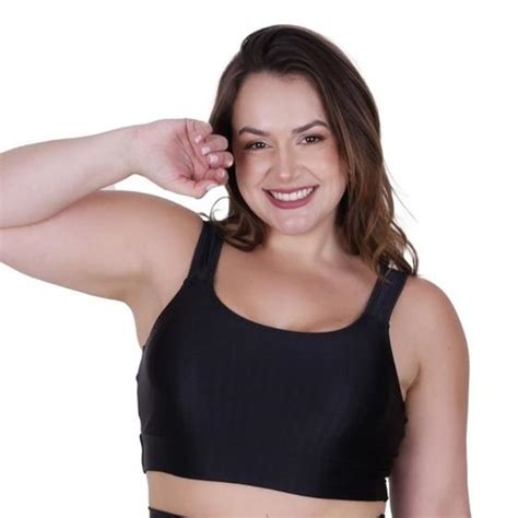 Cropped Plus Size de Academia Fitness 3D Top Bojo Removível