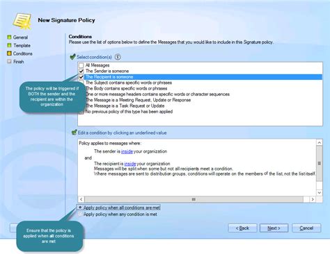 Exclaimer Signature Manager Exchange Edition How Do I Create A Policy