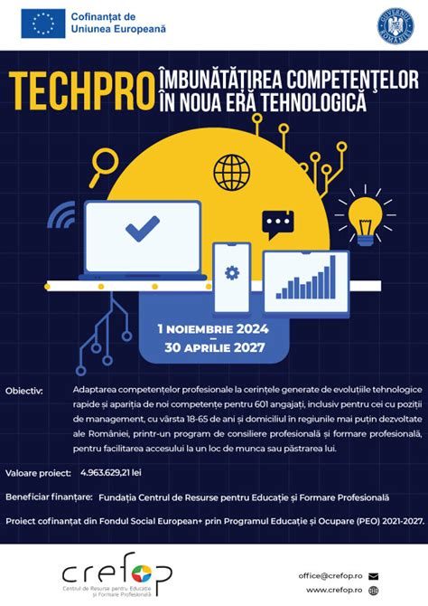 Techpro Mbun T Irea Competen Elor N Noua Er Tehnologic Centrul