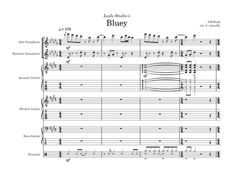 Bluey Theme Song From Ludo Studios Bluey Joff Bush Sheet Music