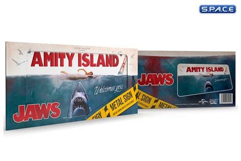 Amity Island Welcomes You Metal Sign Jaws