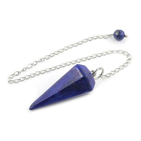 Pendule divinatoire Cône en pierre naturelle lapis lazuli Pendule