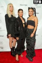 Ashley Benson Sexy Seen Flashing Her Nude Tits Wearing A See Through Dress At The Thomas