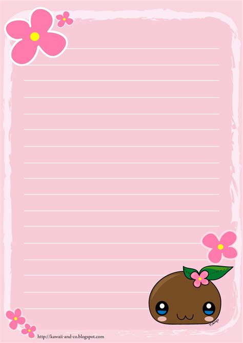 Kawaii Memo Paper Memo Paper Paper Tags Note Paper Printable Lined