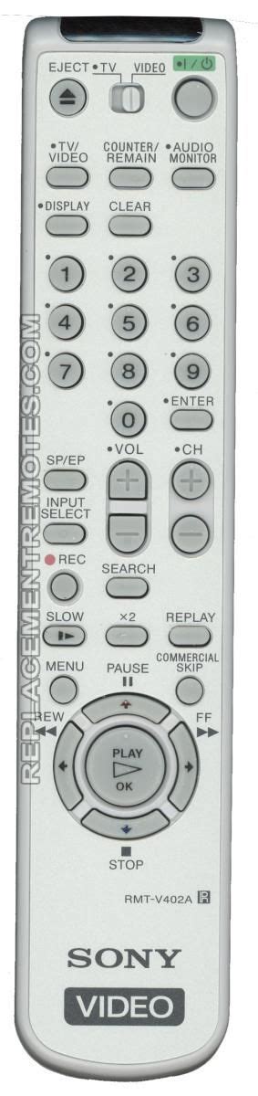 Buy Sony Rmt V A Rmtv A Vcr Vcr Remote Control