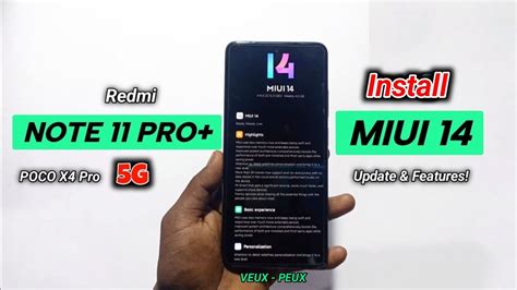 How To Install Miui 14 Redmi Note 11 Pro Plus 5g And Poco X4 Pro 5g Veux Android 13 Dot Sm