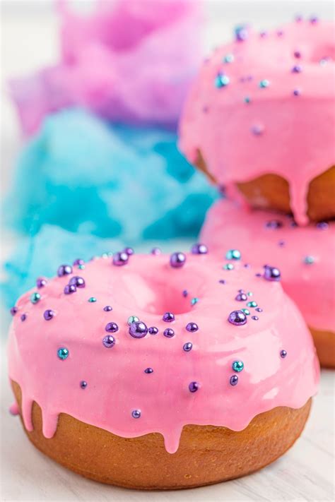 Cotton Candy Glazed Donuts Recipe Donut Glaze Donut Recipes