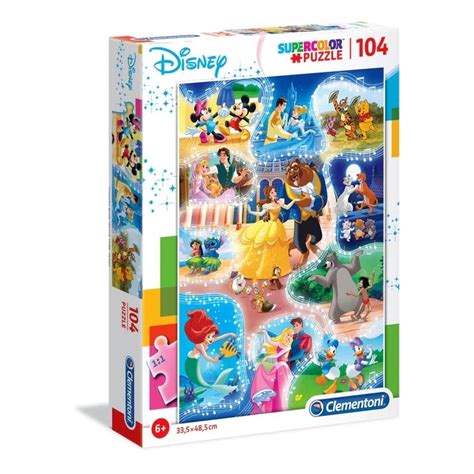 Clementoni SuperColor puzzle Disney mesehősök tánca 104 db os eMAG hu