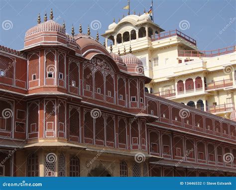 Pink Walled Inner Buildings of Jaipur Stock Photo - Image of india, mogul: 13446532