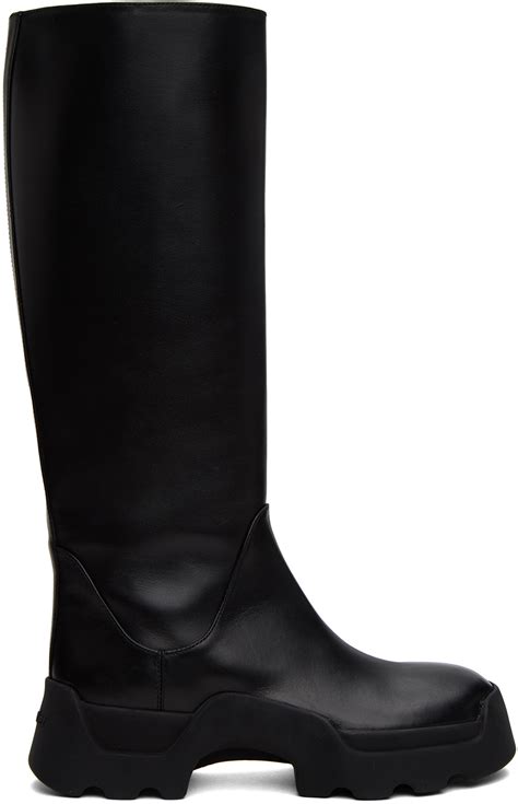 Black Stomp Boots By Proenza Schouler On Sale