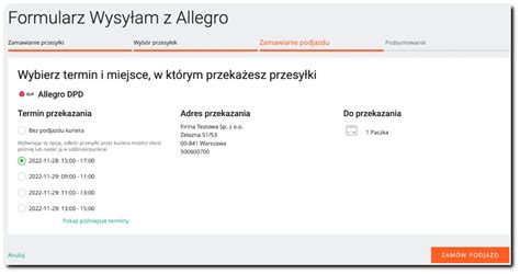 Allegro Kurier Dpd Informacje Dla Sprzedających Zamówienia Dla