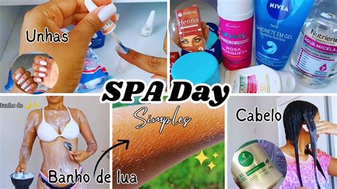 Spa Day Simples Autocuidado Em Casa Banho De Lua Unhas Cabelo