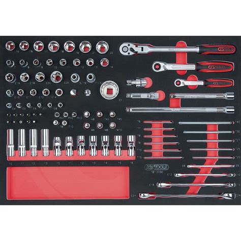 KS Tools SCS CHROMEplus 1 4 1 2 Socket Set 90 Pcs 1 1 System Insert