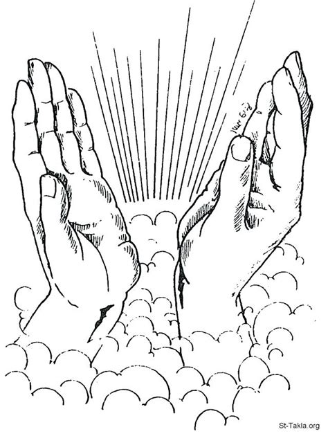 Praying Hands Coloring Pages At GetColorings Free Printable