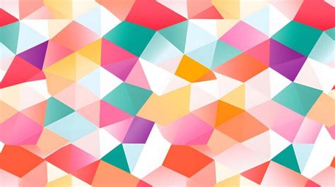 Premium Ai Image Colorful Abstract Geometric Shapes Pattern With A