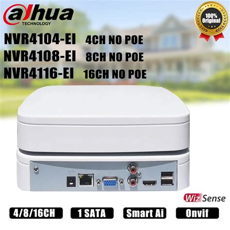 Dahua NVR P2P NVR4104 EI NVR4108 EI NVR4116 EI Upgrade NVR4108 4KS2 L 4