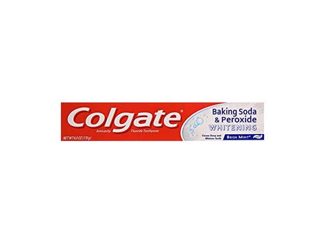 Colgate Baking Soda And Peroxide Whitening Toothpaste Brisk Mint 6 Oz 170 G Ingredients And