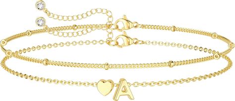 Amazon Dearmay K Real Gold Bracelets For Women Trendy Dainty