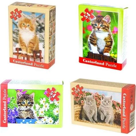 Puzzles Chats Castorland Lot De Puzzles De Pi Ces Animaux