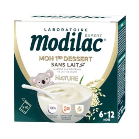 Modilac Mon Er Dessert Sans Lait Nature Sachets