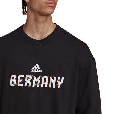 Sudadera Adidas Alemania Fanswear Mundial Qatar 2022 2023 Black