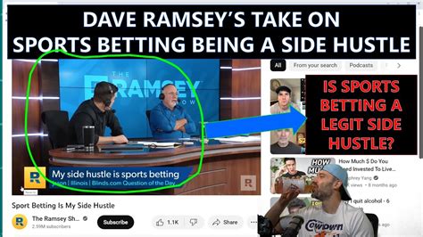 Is Sports Betting A Legit Side Hustle Reacting To Dave Ramsey S Take