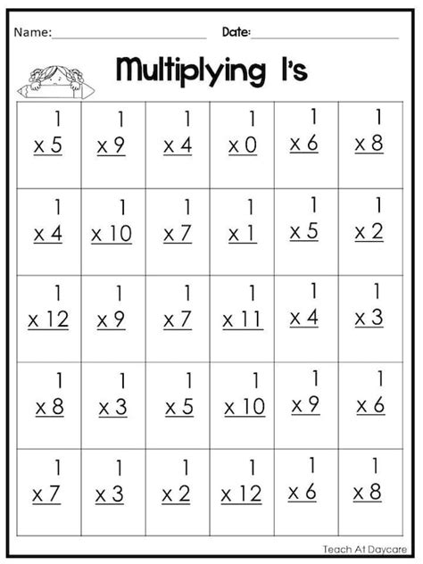 Multiplication Facts Worksheets Math Monks Worksheets Library