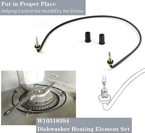 W W Dishwasher Heating Element For Crosley Whirlpool