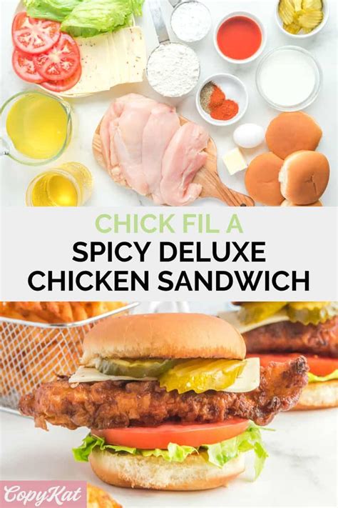 Chick-Fil-A Spicy Deluxe Chicken Sandwich - CopyKat Recipes