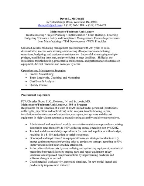 Devon Mcdonald S Resume Rev Pdf